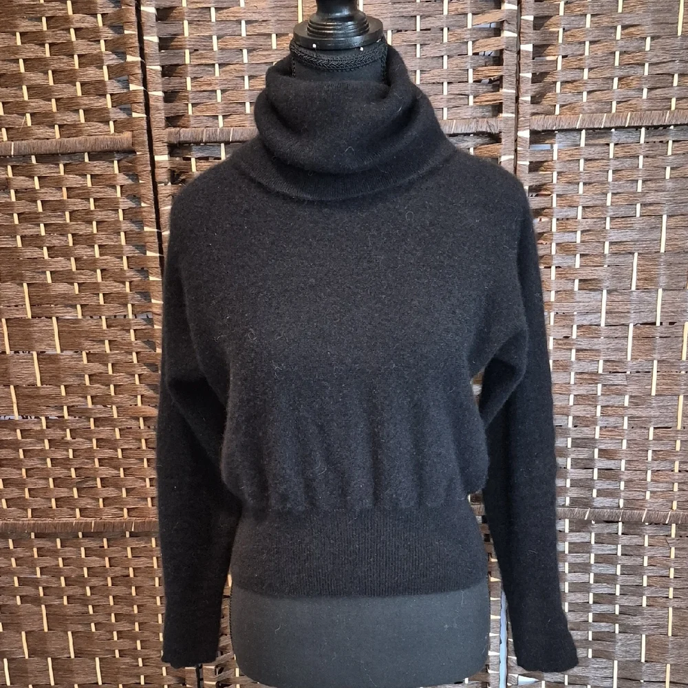 Tahari Classic Black Cowl Neck Sweater - Picture 1 of 4